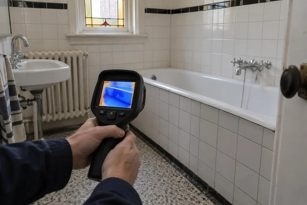Lekdetectie Harderwijk – onderzoek in een badkamer van een oudere woning