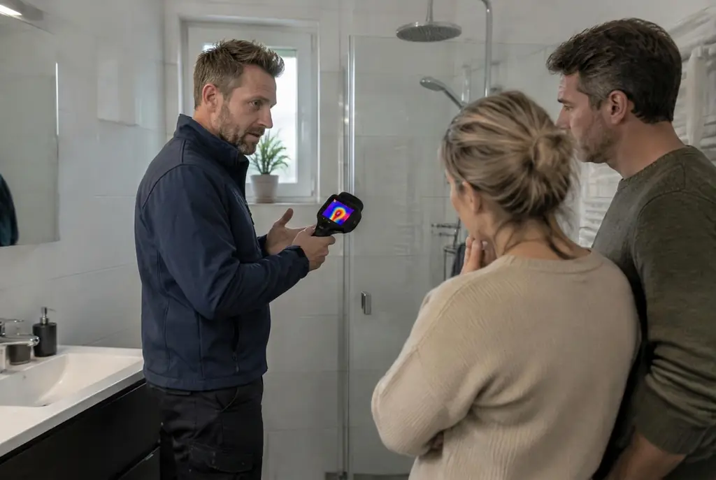 Lekdetectie Harderwijk – specialist legt bevindingen uit aan bewoner